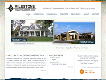 Tablet Screenshot of milestoneconstruction.us